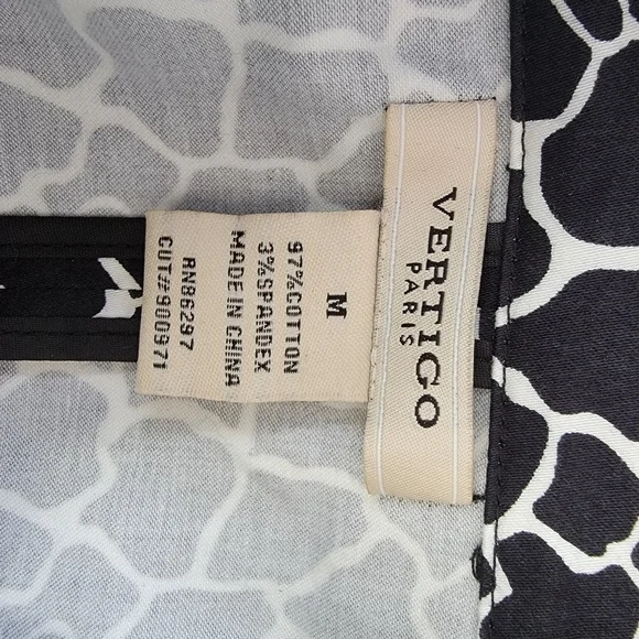 Vertigo Paris Black and White Trench Coat Size Med. - Picture 7 of 7